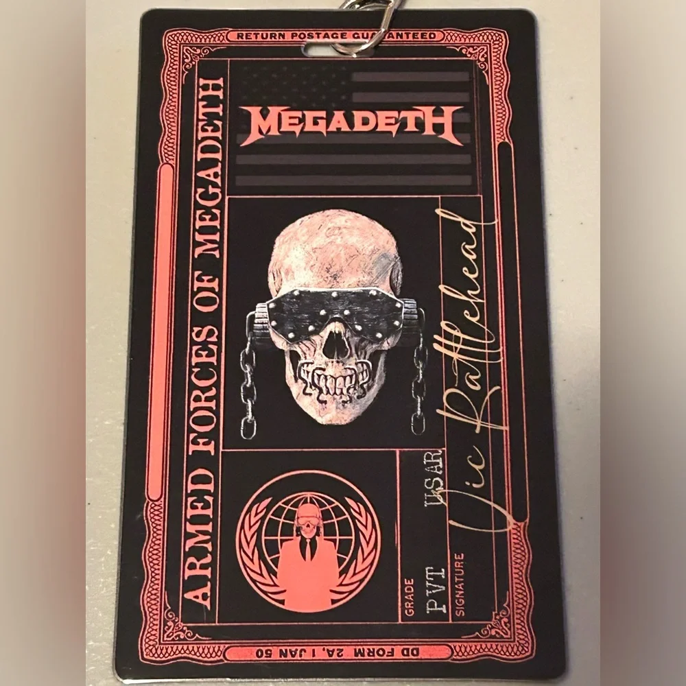 NEW!! Megadeth “Destroy All Enemies”Tour Limited Edition VIP Laminate Bundle